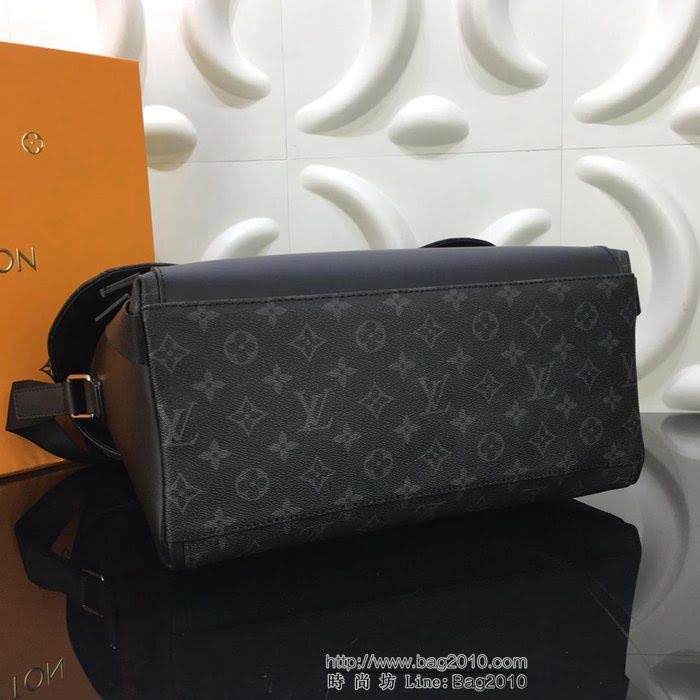 路易威登LV 頂級原單 M40510 經典學院風格 Messenger MM Voyager中號郵差包 雙搭扣男士斜挎包  YDH2472